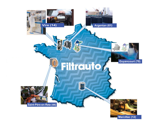 Figure 3 : Site de production de
        Filtrauto [6]