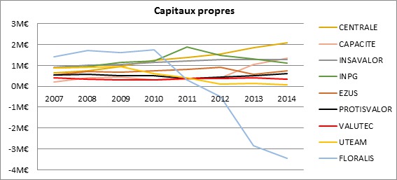 Figure 2 : L’évolution des
            capitaux propres des SRC en France (d’après [9])