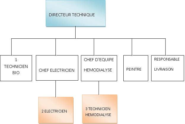 organigramme du service technique