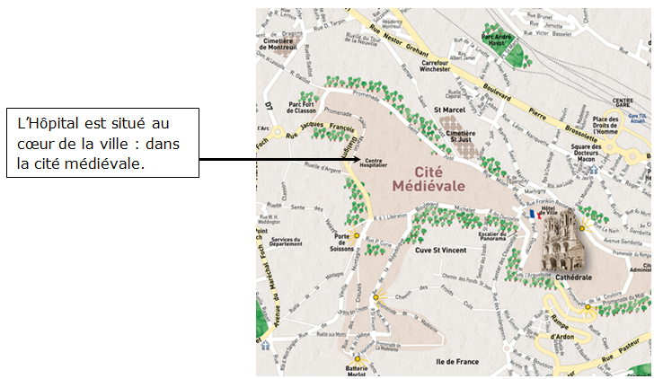 plan de la ville de Laon