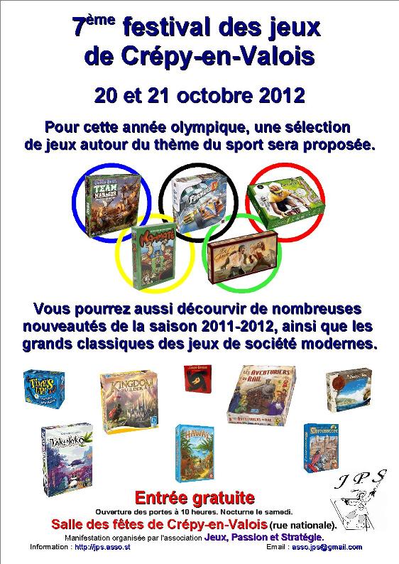 20-21 Octobre 2012 - 7ème festival des jeux Affiche1b