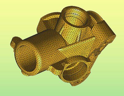 3D mesh generation by an advancing front technique