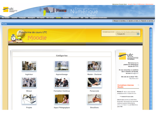 La plateforme Moodle