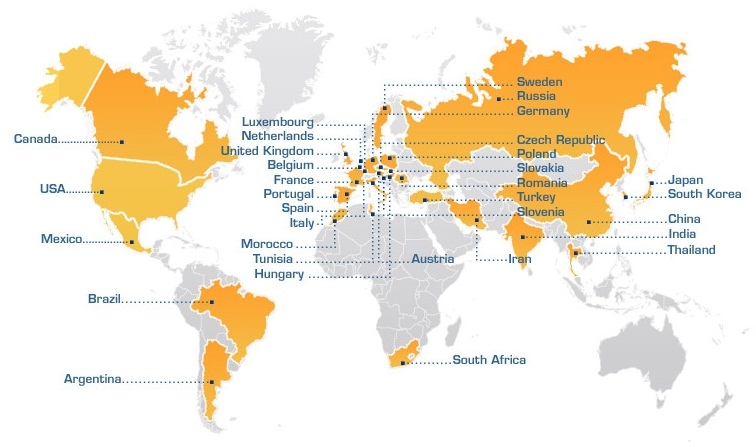 Faurecia in the world