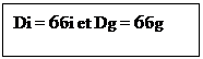 Zone de Texte: Di = 6бi et Dg = 6бg