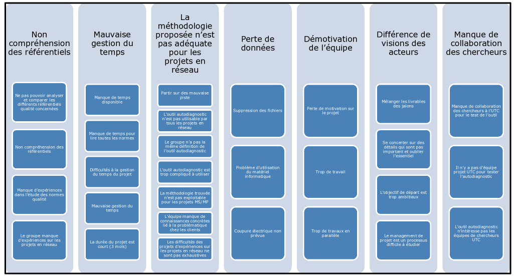 Figure 5 : Diagramme d'affinit&eacute; des risques projet